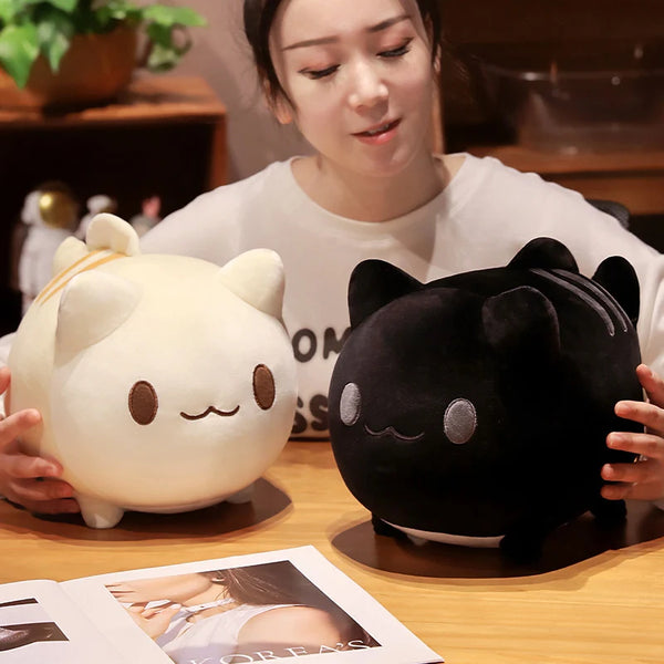 Fluffy Cat Doll with Fish Tail