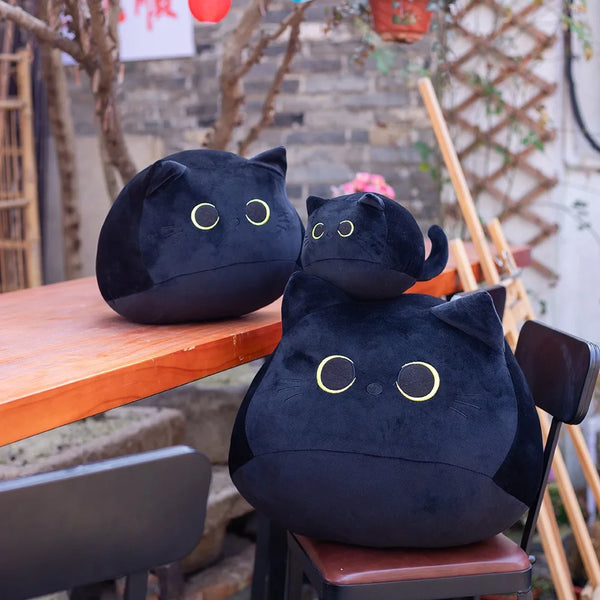 Cuddly Black Cat Plushie