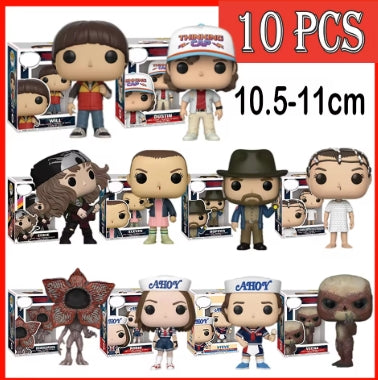 Anime Strangers Things Figure Jane Ives/Will Byers/Mike Wheeler Action Figure Cosplay Vinyl ornament Figures Toy New Year gift