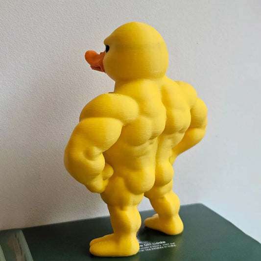 Whimsical Muscle Duck Decor