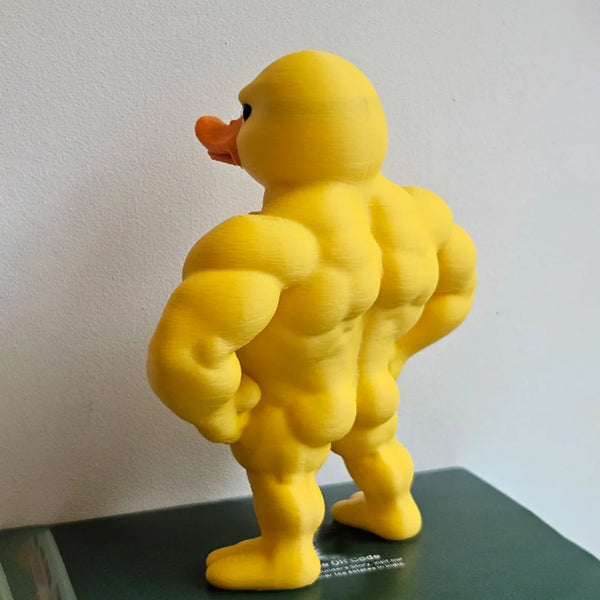 Whimsical Muscle Duck Decor